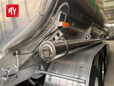 Ruiyuan brand 50 cubic meters 6 compartments aluminum alloy semi-trailer